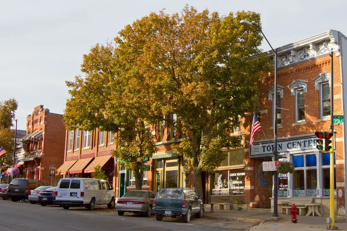 Mount Vernon Commercial Historic District in Mount Vernon, Iowa