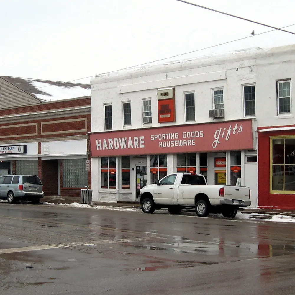 Downtown Solon, Iowa, facing northwest