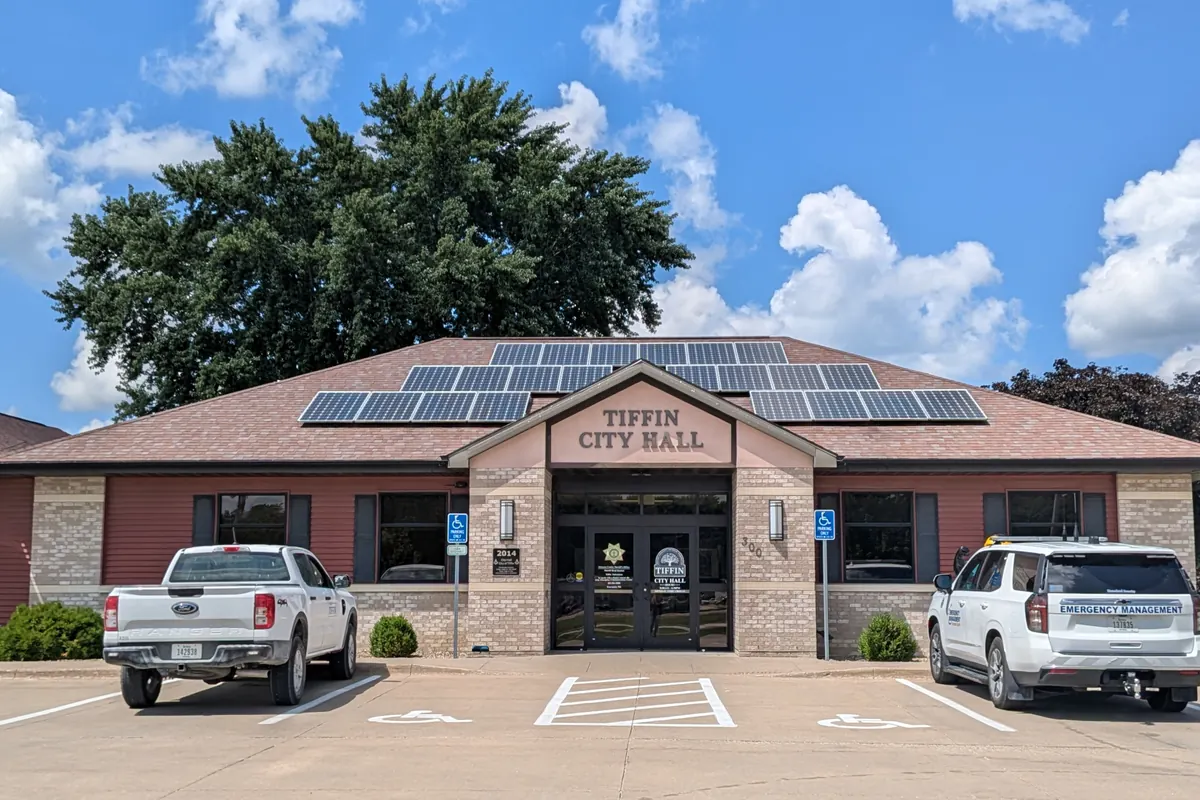 Tiffin City Hall in Tiffin, Iowa